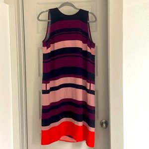 Ann Taylor dress blue purple orange size large